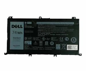 BRAND NEW DELL INSPIRON 15 7559 7566 7567 74WH BATTERY 357F9 71JF4 0GFJ6 Genuine - Zdjęcie 1 z 5