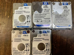Western Digital WD Blue WD10JPVX WD10SPZX 1 TB 2,5" HDD Lote de 5 - Imagen 1 de 3
