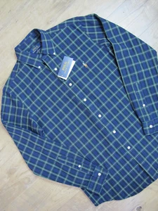 Polo Ralph Lauren Tartan camicia a quadretti con bottoni verde navy $125 ~ taglia media - Foto 1 di 16