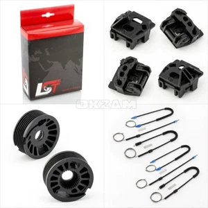 2x FRONT LEFT + RIGHT WINDOW REGULATOR REPAIR KIT FOR PEUGEOT 607 - Picture 1 of 12