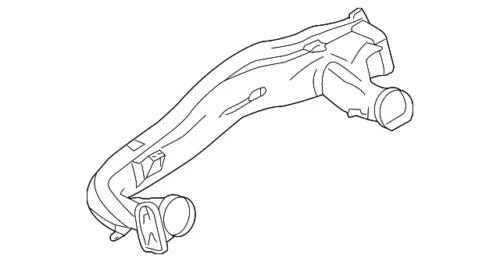 Conducto de aire izquierdo genuino Ford 2009-2024 E-350 Super Duty E-150 E-250 9C2Z-19A843-A Foto 1 de 2