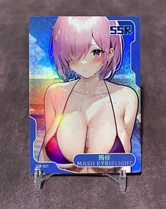 Mash Kyrielight Fate Bikini SSR Holo Anime Waifu Card Goddess Story ACG - Bild 1 von 2