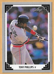 TONY PHILLIPS DETROIT TIGERS #4 - LEAF NM-MT 1991