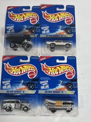 Camión de volteo Chevy Weinermobile Woodie 57 Hot Wheels Silver Serie II Complet Set Foto 1 de 4