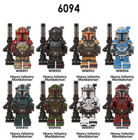 x2 **NEW** Custom MANDALORIAN /& BABY YODA w// JETPACK Din Djarin Minifigures