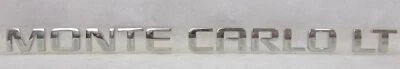 Fits; Chevrolet " MONTE CARLO LT " Decklid Trunk Emblem Nameplate 2006 2007 - Image 1 of 4
