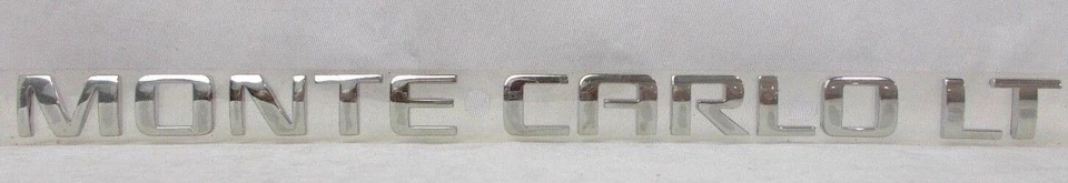 Fits; Chevrolet " MONTE CARLO LT " Decklid Trunk Emblem Nameplate 2006 2007 - Image 1 of 4