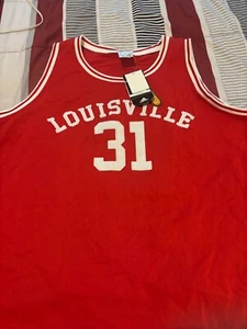 WES UNSELD Louisville CARDINALS Basketball ADIDAS Sewn 4XL 60 Red NEW Jersey - Picture 1 of 8