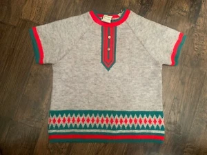 Vintage Dralon Boys Sweater , Made in W Germany, Size 4-6. - Picture 1 of 8