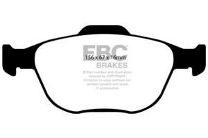 Pastillas de freno delanteras EBC Greenstuff para Ford Fiesta MK6 2.0 ST150 (2004 > 08) - Imagen 1 de 1