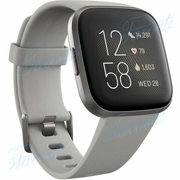 NEW Fitbit Versa 2 Health & Fitness Smartwatch Authentic Activity Tracker-Silver
