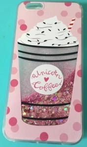 Nueva Funda iPhone 6 Plus Rosa Unicornio Café Brillo - Imagen 1 de 4