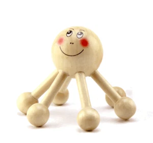 3Pcs Wooden Massage Wooden Stick Hand & Foot Massage Tool Massager Smiling face - Picture 1 of 2