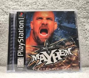 WCW Mayhem - (PS1, 1999) *CIB w/ Reg Card* VGC* Black Label* FREE SHIPPING!!! - Picture 1 of 8