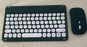 Ultra Slim Retro Bluetooth Keyboard And Mouse Wireless For iPad, Etc - Picture 1 of 3