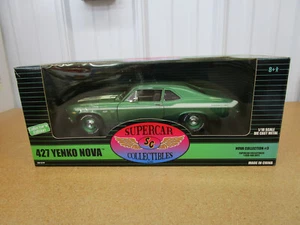 1969 Chevrolet Yenko Nova 1/18 Ertl Supercar Collectibles diecast green box G - Picture 1 of 7
