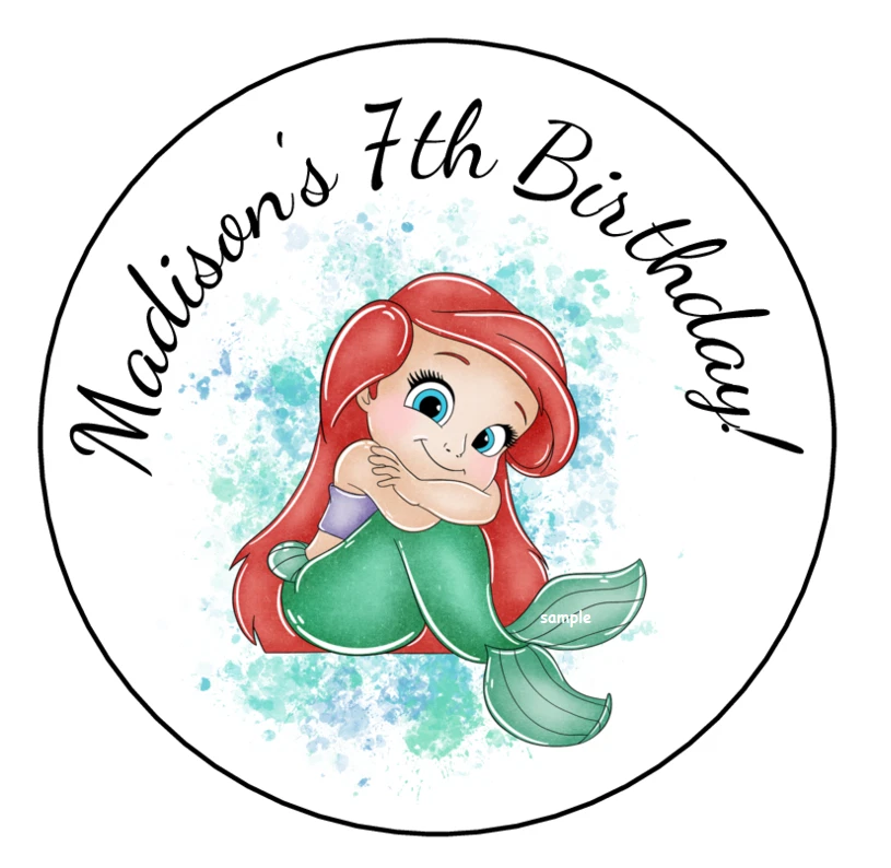 12 pegatinas personalizadas para fiestas de cumpleaños para niños etiquetas de favoritos etiquetas de 2,5" personalizadas Foto 1 de 1