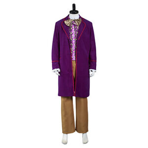 Willy Wonka and the Chocolate Factory Gene Wilder 1971 Cosplay Uniform Costume