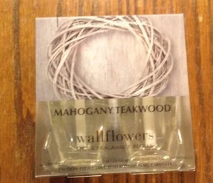  BATH & BODY WORKS MAHOGANY TEAKWOOD WALLFLOWER FRAGRANCE REFILL BULB PLUG NEW - Picture 1 of 5