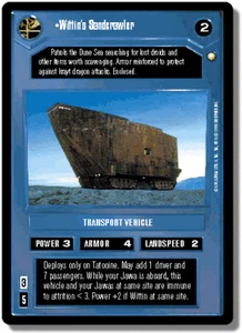 Star Wars CCG Wittin's Sandcrawler Near-Mint/NM - Special Edition 1998 - Foto 1 di 1
