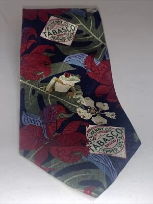 Tabasco Necktie 61.5” Long Excellent Condition Floral - Image 1 of 4