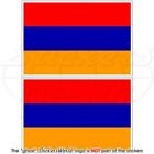 ARMENIEN Armenische Flagge 100mm Auto Aufkleber x2 Stickers Vinyl