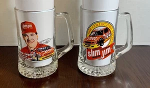 Vintage 1995 Slim Jim Racing Collector's Edition Mike Cope Glass Beer Mug - Picture 1 of 5