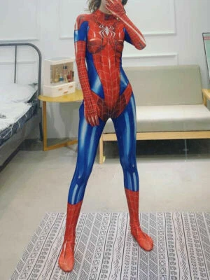 Macacão Mulher-Aranha Cosplay Fantasia Aranha-Menina Meia-calça Mary Festa de Halloween - Imagem 1 de 4