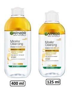 Garnier Skin Naturals Cleansing Water for Waterproof Makeup Micellar Clean Water