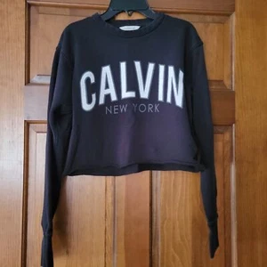 Women's size Small Calvin Klein cropped crewneck sweatshirt  - Picture 1 of 4