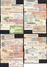 Sammlung verschiedener Schecks Italien 