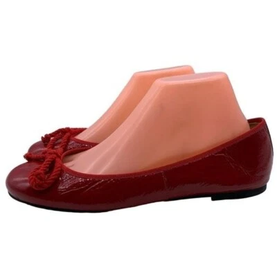 Pretty Ballerinas Ballet Flats Patent Leather Shoes Red Sz EU 40 US 9.5-10 - Image 1 of 4