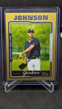 2005 TOPPS GOLD #370 RANDY JOHNSON YANKEES HOF #/2005 G