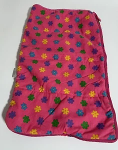Build A Bear Sleeping Bag 18 x 12 inches Pink with Flowers - Picture 1 of 2