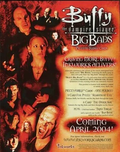 BUFFY BIG BADS  TRADING CARD DEALER SELL SHEET  BY INKWORKS    - Zdjęcie 1 z 2