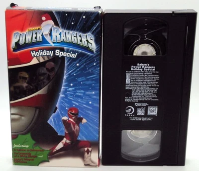 Saban's POWER RANGERS HOLIDAY SPECIAL VHS Alpha's Magical Christmas WHITE RANGER - Image 1 of 4