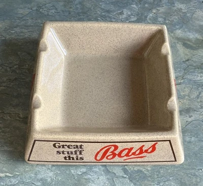 Wade Advertising for Bass  Ale Large Square Ashtray Great Stuff This  - Image 1 of 4