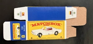 Matchbox #8 Ford Mustang ‘64-‘69 Type E Repro Box  - Picture 1 of 2