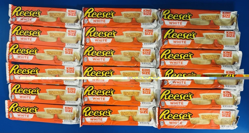 (18) Reese’s White Crème King Size Peanut Butter Cups, 2.8oz. BB: 02/2026 - Image 1 of 1