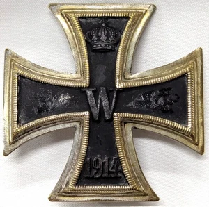 Rare WW1 Germany 'convex' Iron Cross 1st Class medal badge* - Bild 1 von 8