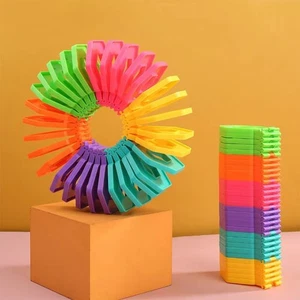 Goodie Bag Circle Toy Multi-Shape Creative Spring Coil Kids Boys Girls - Picture 1 of 4