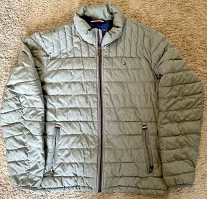 Tommy Hilfiger Packable Puffer Jacke Herren Grau Größe L - Bild 1 von 16