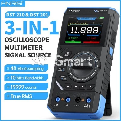 FNIRSI DST-210 DST-201 Digital Oscilloscope Multimeter Signal Generator AC/DC - Image 1 of 4