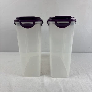 Lock And Lock Purple Sparkle Cereal Pasta Dispenser Containers 132 Oz NEW - Picture 1 of 6