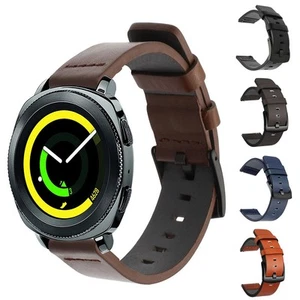 Bracelet De Montre Connectée En Cuir Véritable 20/22mm Avec Système De Libératio - Zdjęcie 1 z 37