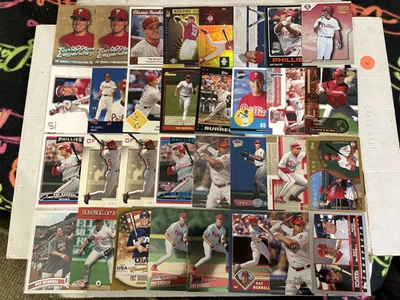 Lote de 80 tarjetas de béisbol Pat Burrell inserciones base colección Philadelphia Phillies Foto 1 de 3