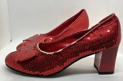 Zapatos de lentejuelas rojas The Wizard of Oz Rubie's Costume Co. Dorothy talla 12 Foto 1 de 4