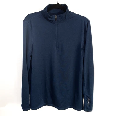 Suéter Sunice Stormpack Azul Marino 1/4 Cremallera Ropa Deportiva Correr Talla Pequeña Foto 1 de 4