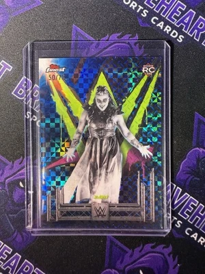 2025 Topps Finest WWE Zaria Blue Checkerboard Uncommon #50/75 Rookie RC - Image 1 of 2