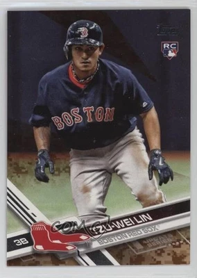 2017 Topps Update Memorial Day Camo /25 Tzu-Wei Lin #US142 Rookie RC - Image 1 of 2